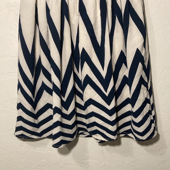 Xhilaration (Target) Navy Blue And White Sleeveless Dress - Picture 8 of 12